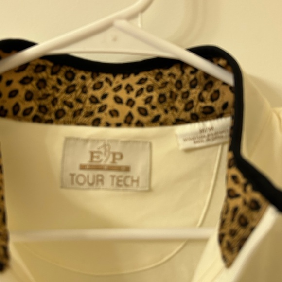EP Pro Cream and Black Sweatshirt with Leopard Accents - Picture 4 of 7